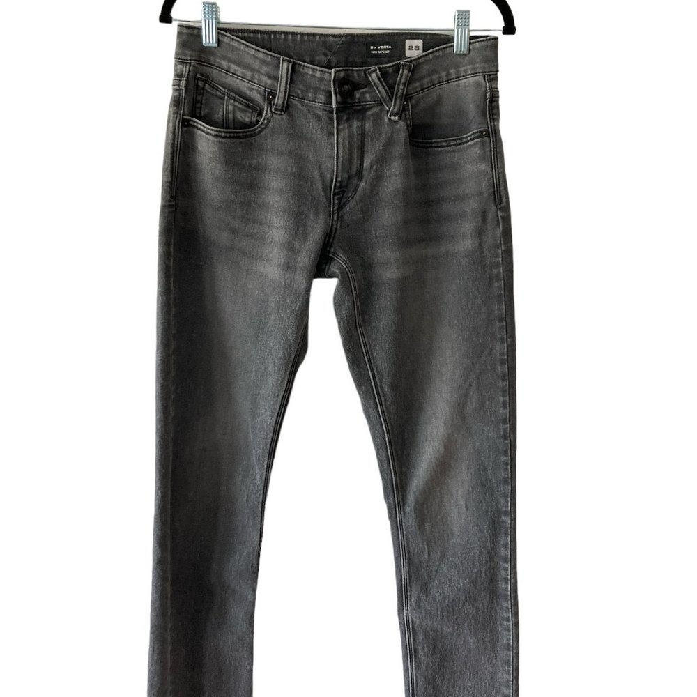 Volcom 2 X Vorta Charcoal Jeans Size 28 - image 1